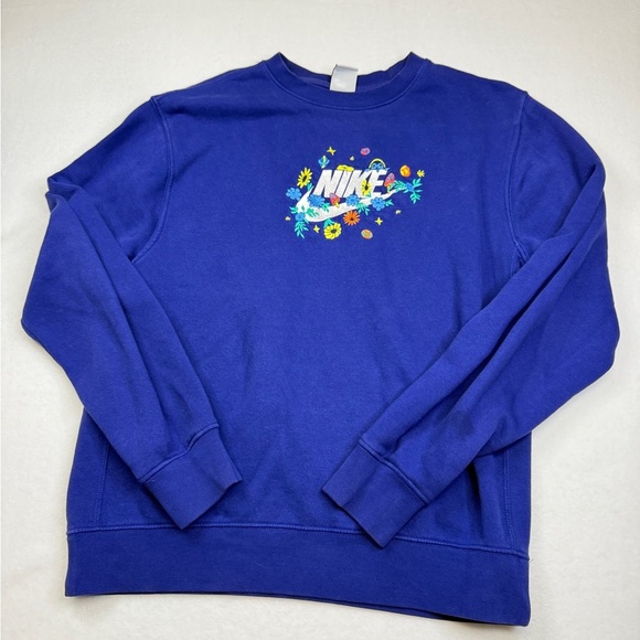 Nike Tops - Nike Women's Blue Graphic Sweatshirt